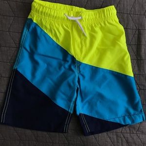 Lands’ End slim swim trunks